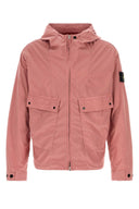 Stone Island 粉色弹力涤纶风衣