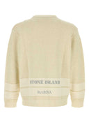 Maglione in misto cotone color crema Stone Island