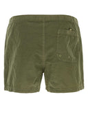Stone Island Army Green Nylon Swimming Shorts