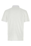 Stone Island White Stretch Piquet Polo Shirt