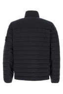 Piumino Stone Island in nylon stretch blu notte