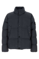 Piumino Stone Island in nylon blu navy