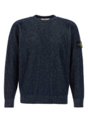 Maglione in misto cotone blu scuro Stone Island