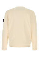 Stone Island 奶油色棉混纺毛衣