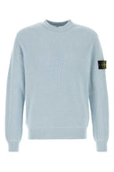 Maglione Stone Island in cotone azzurro