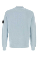 Maglione Stone Island in cotone azzurro