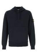 Felpa Stone Island in cotone blu notte