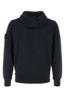Felpa Stone Island in cotone blu notte