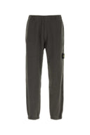 Jogginghose aus anthrazitfarbener Baumwolle von Stone Island
