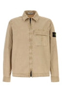 Camicia Stone Island in cotone beige