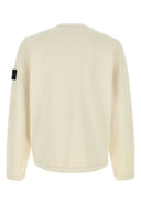Felpa Stone Island in cotone avorio