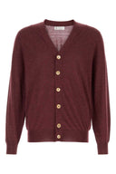 Brunello Cucinelli 포도 캐시미어 블렌드 카디건