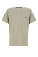 Carhartt Wip Dove Grey Cotton S/S Pocket T Shirt