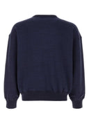 Bape Navy Blue Cotton Oversize Sweatshirt
