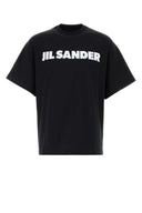 Jil Sander Camiseta de algodón negra