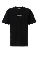 Jil Sander Camiseta de algodón negra