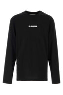 Jil Sander Camiseta de algodón negra