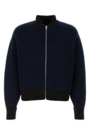 Jil Sander Cárdigan de mezcla de lana azul oscuro