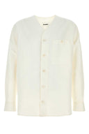 Jil Sander White Linen Blend Shirt