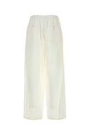 Jil Sander White Linen Cargo Pant