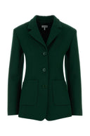 Loewe Dark Green Wool Blend Blazer