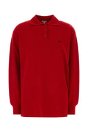 Loewe Red Stretch Cashmere Blend Polo Shirt