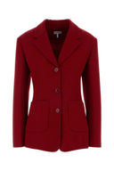 Blazer Loewe in misto lana rossa
