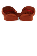 Magda Butrym Brick Stretch Nylon Bikini Top