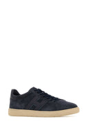 Hogan Navy Blue Suede Sneakers