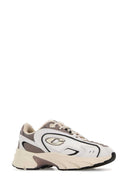 Coach New York Two Tone Mesh And Leather Sneakers