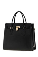 Michael By Michael Kors Black Leather Hamilton Moderne Handbag