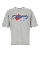 Dsquared Grey Cotton Blend T Shirt