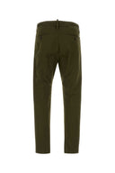 Dsquared Olive Green Stretch Cotton Chino Pant