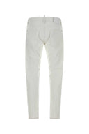 Dsquared White Stretch Denim Slim Twist Jeans