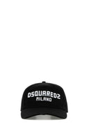 Dsquared 블랙 코튼 야구 모자