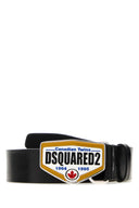 Dsquared Black Leather Belt