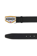 Dsquared Black Leather Belt