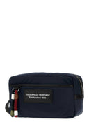 Dsquared Navy Blue Fabric Beauty Case