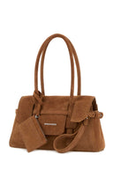 Dsquared Camel Suede Shoulder Bag