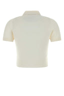 Dsquared White Knit Polo Shirt