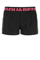 Dsquared Black Polyester Swimming Shorts