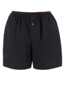 Pantaloncini Lemaire in misto cotone nero