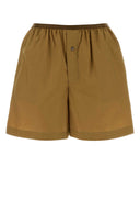 Pantaloncini Lemaire in popeline color cammello