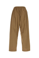 Pantaloni a gamba larga Lemaire in cotone biscotto