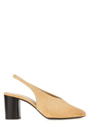 Décolleté Lemaire in pelle beige
