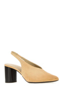 Décolleté Lemaire in pelle beige