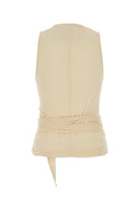 Top Lemaire in Viscosa Stretch Crema