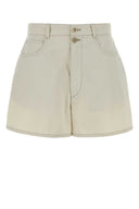 Shorts Lemaire in cotone avorio