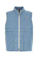 Moncler Light Blue Cotton Heceta Down Jacket