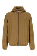 Moncler Camel Linen Duguay Reversible Jacket